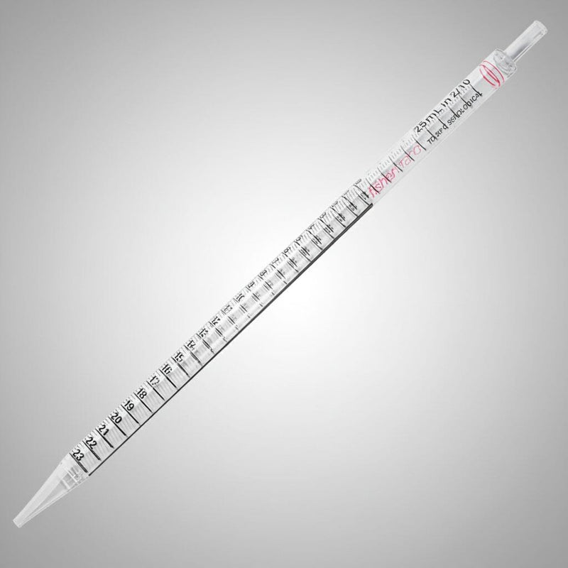 Fisherbrand Serological Pipet with Magnifier Stripe 25 ml PS Pack of 50 Pipettes Pipets & Pipette Tips Fisherbrand
