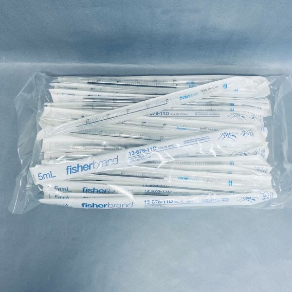 Fisherbrand Serological Pipette 5 ml PS Case of 200 Pipets Pipettes & Pipette Tips Fisher Scientific