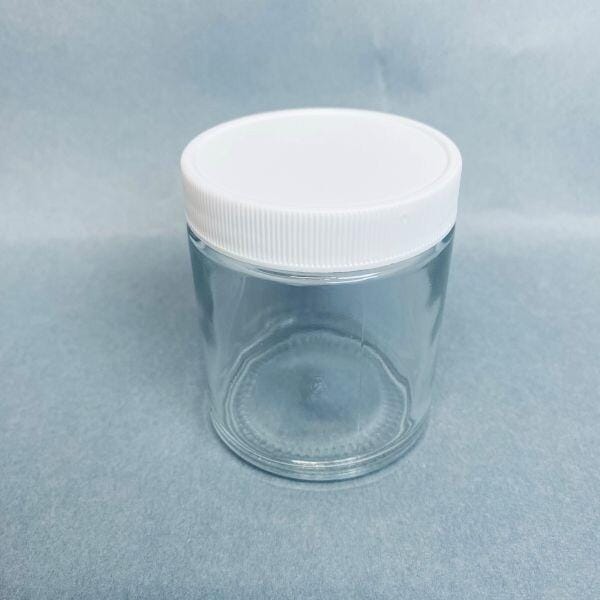 Fisherbrand Straight Sided Glass Jar 120 ml Clear Polyvinyl Lined Cap Lot of 20 Jars Glassware Fisherbrand