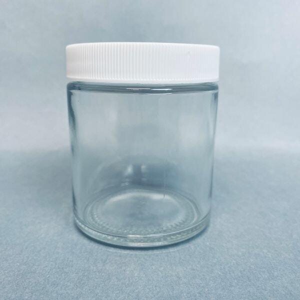 Fisherbrand Straight Sided Glass Jar 120 ml Clear Polyvinyl Lined Cap Lot of 20 Jars Glassware Fisherbrand