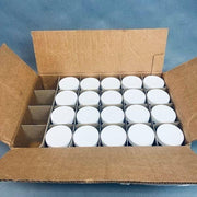 Fisherbrand Straight Sided Glass Jar 120 ml Clear Polyvinyl Lined Cap Lot of 20 Jars Glassware Fisherbrand