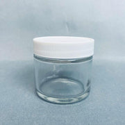 Fisherbrand Straight Sided Glass Jar 60 ml Clear with Polyvinyl Lined Cap Case of 24 Jars Glassware Fisherbrand