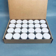 Fisherbrand Straight Sided Glass Jar 60 ml Clear with Polyvinyl Lined Cap Case of 24 Jars Glassware Fisherbrand