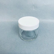Fisherbrand Straight Sided Glass Jar 60 ml Clear with Polyvinyl Lined Cap Case of 24 Jars Glassware Fisherbrand