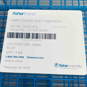 Fisherbrand Test Tube Rack HDPE Coated 108 Well 16 mm Dia Lot of 2 Racks Tube Racks Fisherbrand