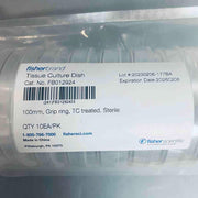 Fisherbrand Treated Tissue Culture Dish 100 mm Grip Ring Sterile Case of 300 Plates Petri Dishes/Culture Plates Fisherbrand