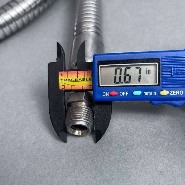 Flexible Hose Corrugated Stainless Stell 1200 Max Psi 72 in. Length Hose & Tubing VWR