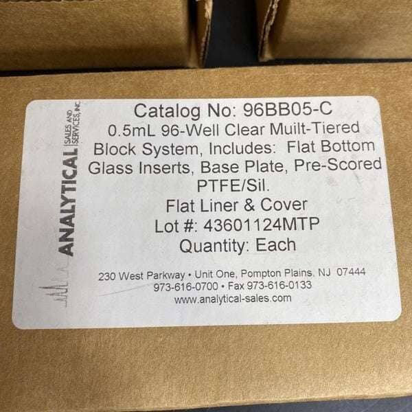 FlexiTier Microplate 96 Well Individually Sealed 3 Plates with Glass Inserts Lab Consumables::Storage and Culture Plates Analytical Sales and Services