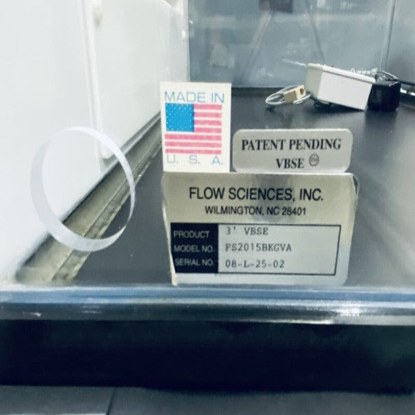 Flow Sciences Vented Benchtop Safety Enclosure 3 ft Lab Equipment::Other Lab Equipment Flow Sciences