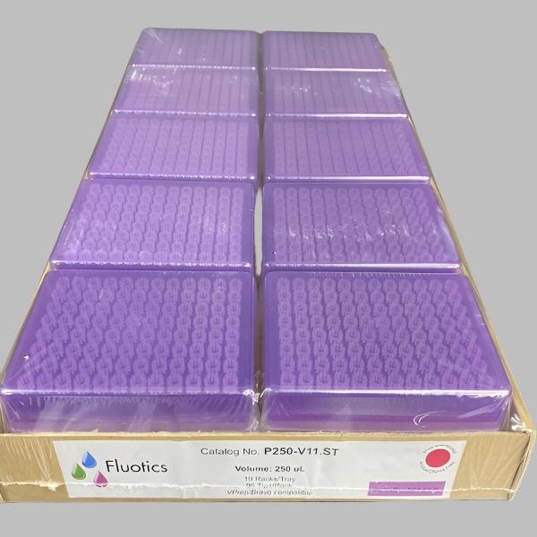 Fluotics Pipette Tips 250 ul 16 Racks with 96 Tips Each for Agilent Pipettes & Pipette Tips Fluotics