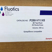 Fluotics Pipette Tips 250 ul 6 Racks with 96 Tips Each for Agilent VPrep AGI-250 Pipettes & Pipette Tips Fluotics