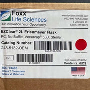 Foxx Erlenmeyer Flask 2 L EZClear Versacap 53B Case of 6 Flasks Lab Consumables::Tubes, Vials, and Flasks Foxx