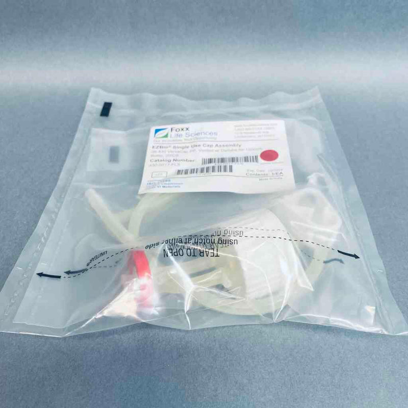 Foxx EZBio VersaCap Vented Cap with Diptube for 1000 ml Bottle Lot of 5 Caps Bottles Foxx Life Sciences