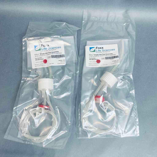 Foxx EZBio VersaCap Vented Cap with Tube for 250 ml Bottle Lot of 2 Caps Bottles Foxx Life Sciences