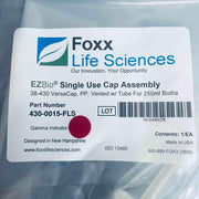 Foxx EZBio VersaCap Vented Cap with Tube for 250 ml Bottle Lot of 2 Caps Bottles Foxx Life Sciences