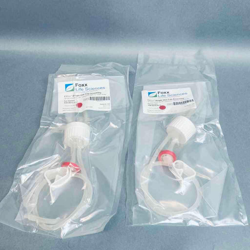 Foxx EZBio VersaCap Vented Cap with Tube for 250 ml Bottle Lot of 2 Caps Bottles Foxx Life Sciences