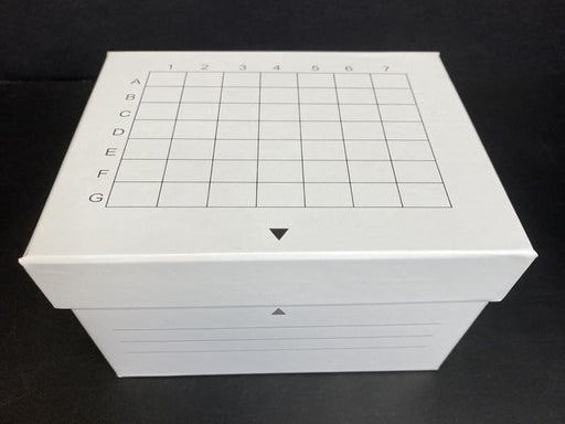 Freezer Box for 15 ml Tubes Cardboard 49 Places 36 Boxes Lab Consumables::Tubes, Vials, and Flasks Globe Scientific