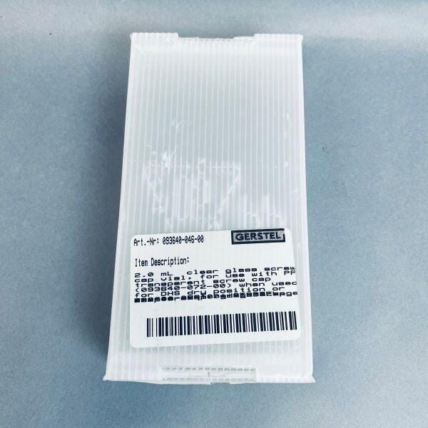 Gerstel Clear Glass Vial 2 ml for use with Transparent Screw Cap Total of 200 Vials Gerstel