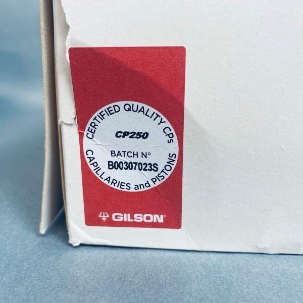 Gilson Capillary Pistons CP250 50-250 µL 10 Racks - Total of 960 Tips Pipets & Pipette Tips Gilson