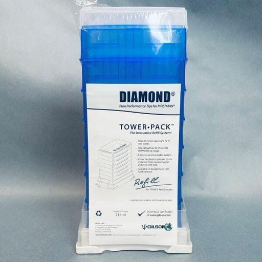 Gilson Pipetman D1000 Diamond Tower-Pack Pipette Tips 1000 ul Total of 672 Tips Pipets & Pipette Tips Gilson