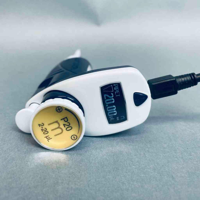 Gilson Pipetman M Electronic Pipette 20 ul Pipettors/Automatic Pipettes Gilson