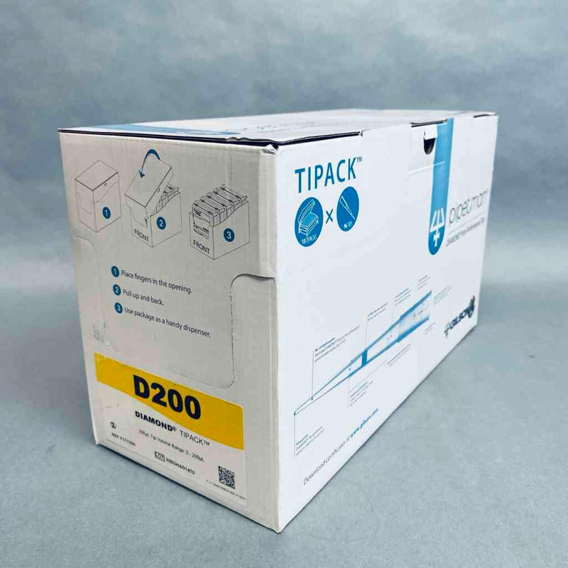 Gilson Pipetman Pipette Tips Diamond D200 Tipack 10 Racks of 96 Tips Each Pipets & Pipette Tips Gilson