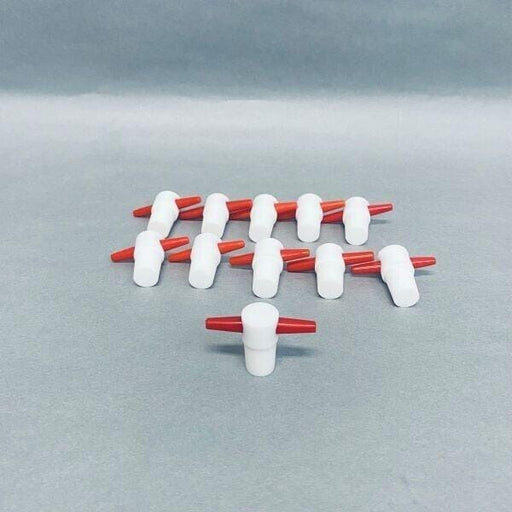 Glasscolabs Stopper Red Handle Size 13 PTFE Total of 15 Stoppers Other Medical & Lab Equipment Glassco