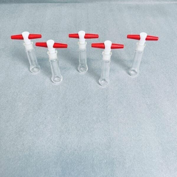 Globe Scientific Volumetric Flask with Stopper 2 ml Class A Total of 5 Flasks Lab Flasks Globe Scientific