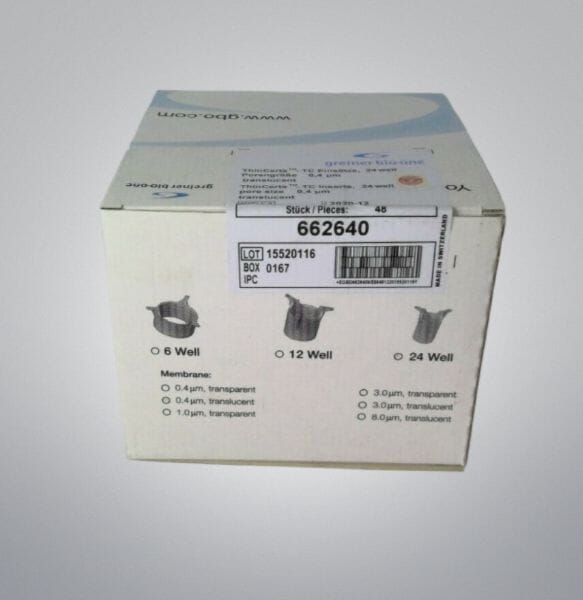 Greiner Bio-One Cell Culture Insert for 24 Well Microplate Total of 48 Inserts Lab Consumables::Storage and Culture Plates Greiner Bio-One