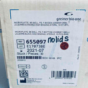 Greiner Bio-One Culture Microplate 96 Well Flat Bottom Sealed Case of 40 Plates Petri Dishes/Culture Plates Greiner Bio-One