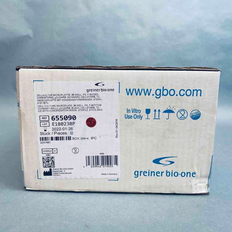 Greiner Bio-One Culture Microplate w Lid 96 Well Sealed Case of 32 Plates Petri Dishes/Culture Plates Greiner Bio-One