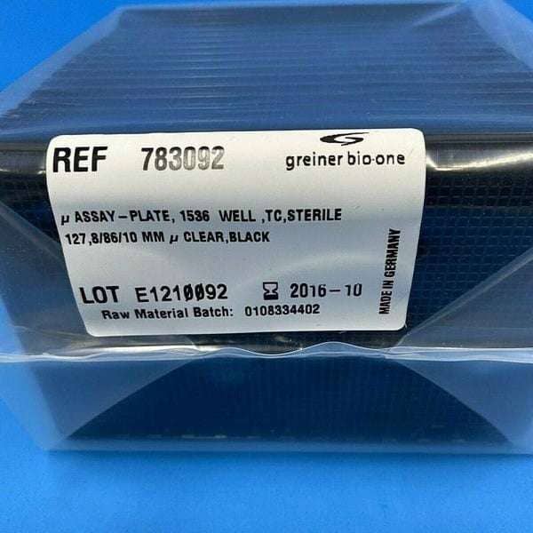 Greiner Bio-One Microplate 1536 Well Black 15 Plates Lab Consumables::Storage and Culture Plates Greiner Bio-One