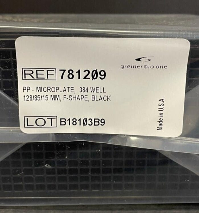 Greiner BioOne Microplate 384 Well Black Flat Bottom — Life Sciences