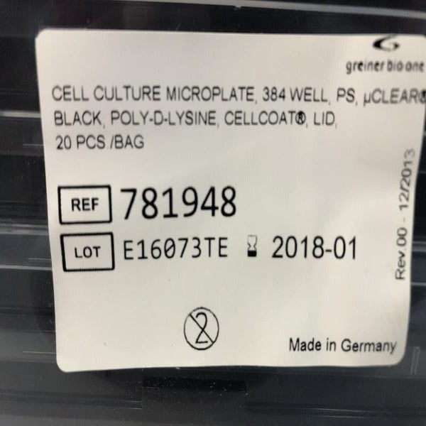 Greiner Bio-One Microplate with Lid 384 Well Sealed Total of 20 Plates Lab Consumables::Storage and Culture Plates Greiner Bio-One