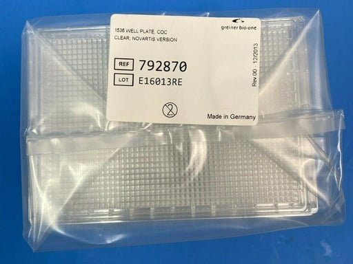 Greiner Bio-One Microplates 792870 Clear 1536 Well Pack of 15 Sterile Lab Consumables::Storage and Culture Plates Greiner Bio-One