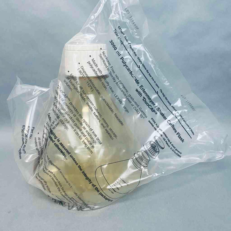 Greiner Bio-One Shaker Flask 3000 ml DuoCap PC Case of 3 Flasks Lab Culture Flask Griener Bio-One