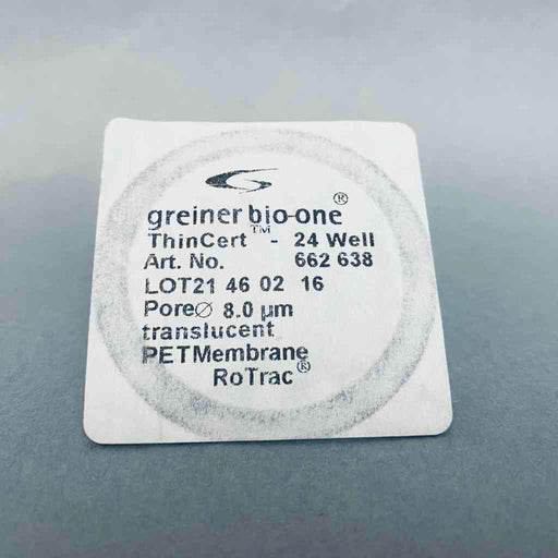 Greiner Bio-One Thincert Cell Culture Insert for 24 Well Microplate Case of 48 Inserts and 2 Plates Petri Dishes/Culture Plates Greiner Bio-One