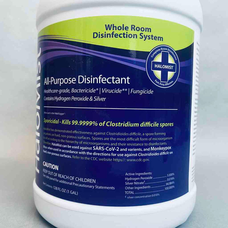 Halosil Halomist All purpose Disinfectant Hm10 Ag5% Case of 4 - 1 Gallon Bottles Cleaning Equipment & Kits Halosil