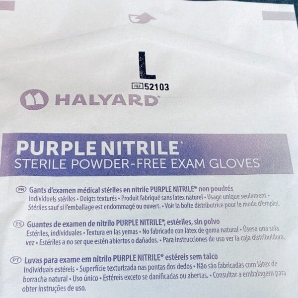 Halyard Nitrile Exam Gloves Sterile Large Sealed 55 Packs of Gloves Filters Halyard