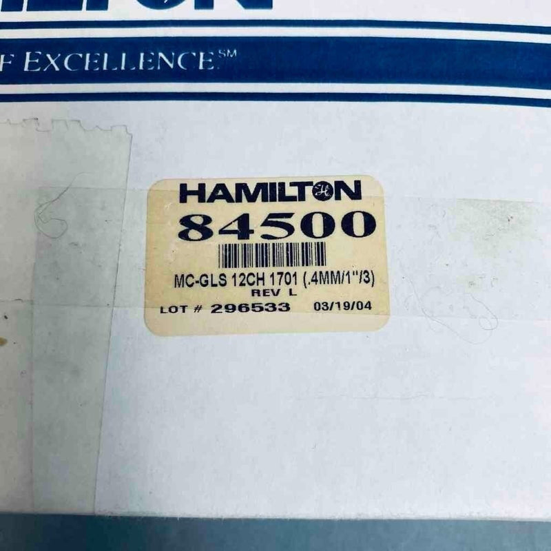 Hamilton 84500 12-Channel Gel Loading Manifold Chaney Adapter, 10 ul Gastight Other Hamilton