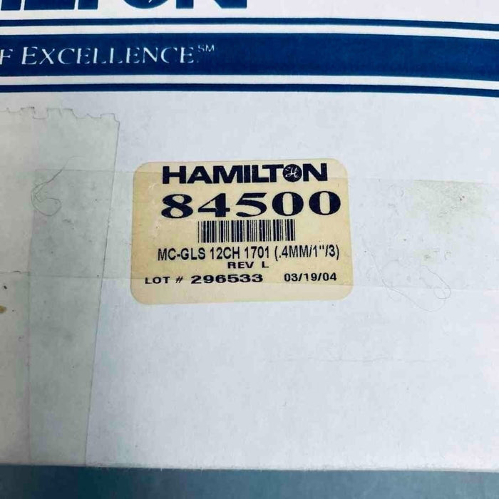 Hamilton 84500 12-Channel Gel Loading Manifold Chaney Adapter, 10 ul Gastight Other Hamilton