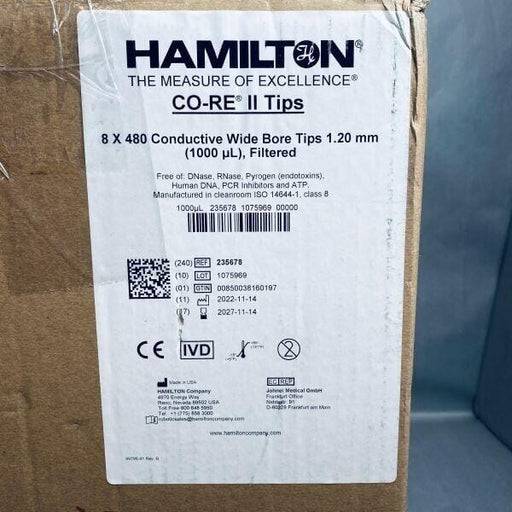 Hamilton CO-RE II Pipette Tips 1000 ul Filtered Wide Bore Sterile 40 Racks Pipettes & Pipette Tips Hamilton