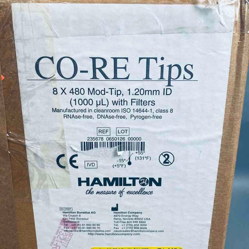 Hamilton CO-RE Pipette Tip 1000 ul Filtered Wide Bore Sterile — Life ...