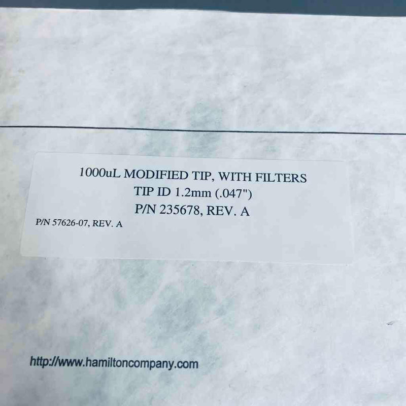 Hamilton CO-RE II 移液器吸头 1000 ul 过滤宽口径无菌 — Life Sciences Trading