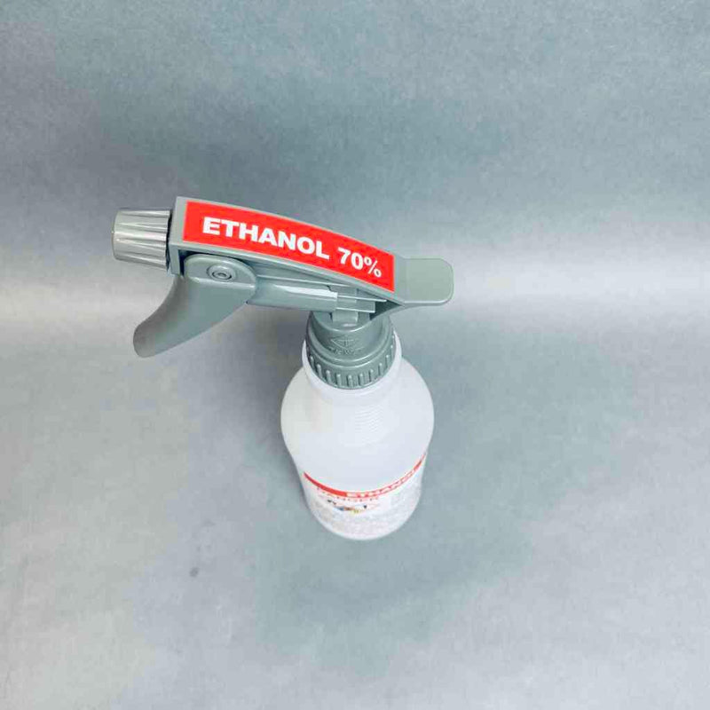 HCL Labels Spray Bottle Pre-Labeled Ethanol 70% 16 oz Lot of 12 Bottles Jars & Reagent Bottles HCL Labels