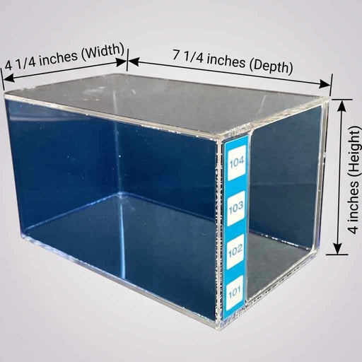 Heathrow Scientific Test Tube Storage Rack Acrylic Four Layers Set of 2 Racks Tube Racks Heathrow Scientific