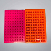 Heathrow Tube Rack Reversible 96 Places Assorted Colors 20 Racks Lab Consumables::Tubes, Vials, and Flasks Heathrow