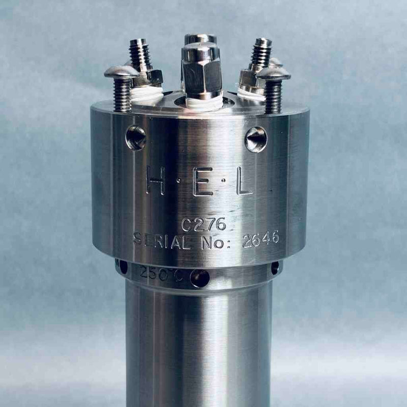 HEL FlowCAT Back Pressure Regulator 250 C Max Temp 200 Bar Maximum Working Pressure Lab Equipment HELGroup
