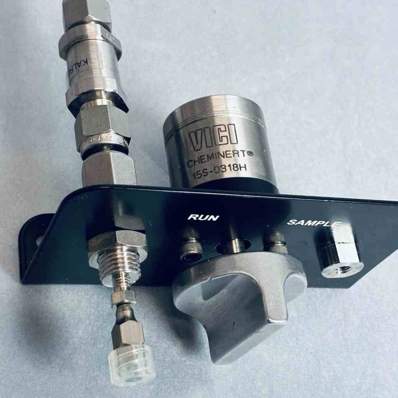 HEL FlowCAT Valve Selector Module with VICI Valve and Selector Knob Lab Equipment HELGroup