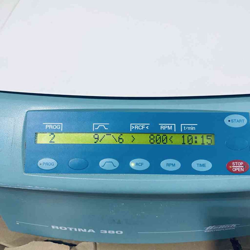 Hettich Rotina 380 Centrifuge with 1798 Rotor 5051 Bucket 50 ml Inserts Centrifuges Hettich